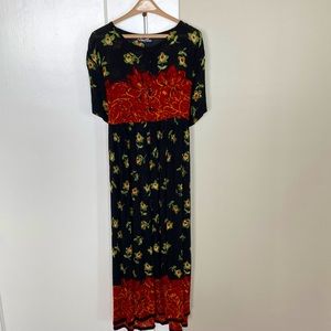 Whistles vintage 90s rayon babydoll grunge dress size S
